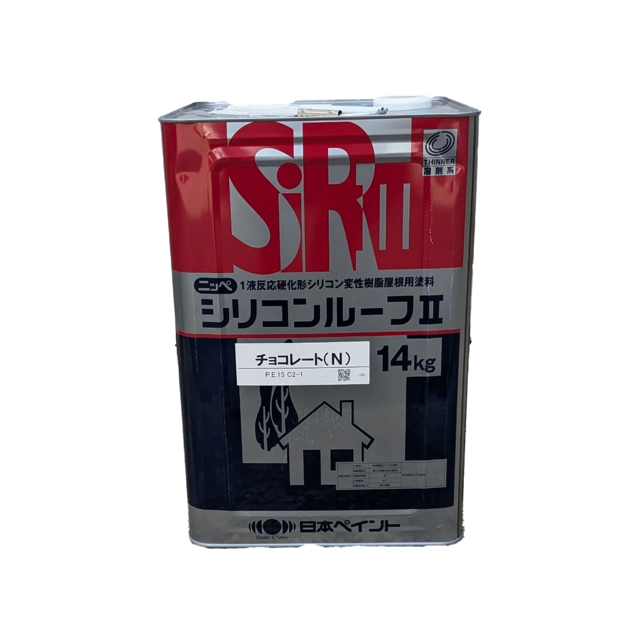シリコンルーフ　塗料　日本ペイント 日本ペイント シリコンルーフ（油性・艶有）II シルバー 14Kg